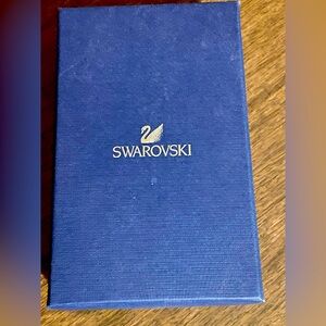 SWAROVSKI Women's Metallic Silver tone Crystal Mesh Drop Earrings